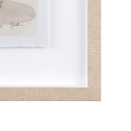 Boho Flowers I by Mercana Studio a Hand Embellished Textured Framed Art Print Matted under Glass by Mercana at Eve Furniture