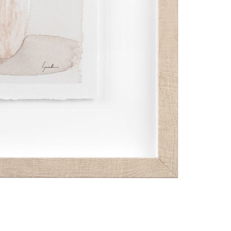 Boho Flowers II by Mercana Studio a Hand Embellished Textured Framed Art Print Matted under Glass by Mercana at Eve Furniture