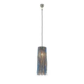 Boho Glass Bead Pendant Blue by Home Trends & Design at Eve Furniture