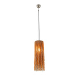 Boho Orange Glass Bead Round Pendant by Home Trends & Design at Eve Furniture