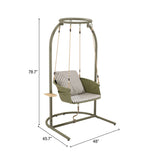 Boise Hanging Chair Green by Zuomod at Eve Furniture