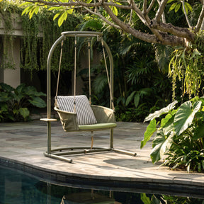 Boise Hanging Chair Green by Zuomod at Eve Furniture