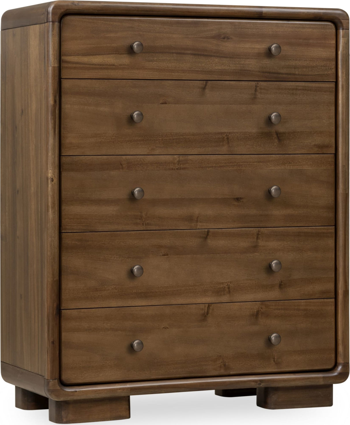 Boka Impala Five Drawer Acacia Wood Chest by Modus Furniture at Eve Furniture
