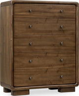 Boka Impala Five Drawer Acacia Wood Chest by Modus Furniture at Eve Furniture