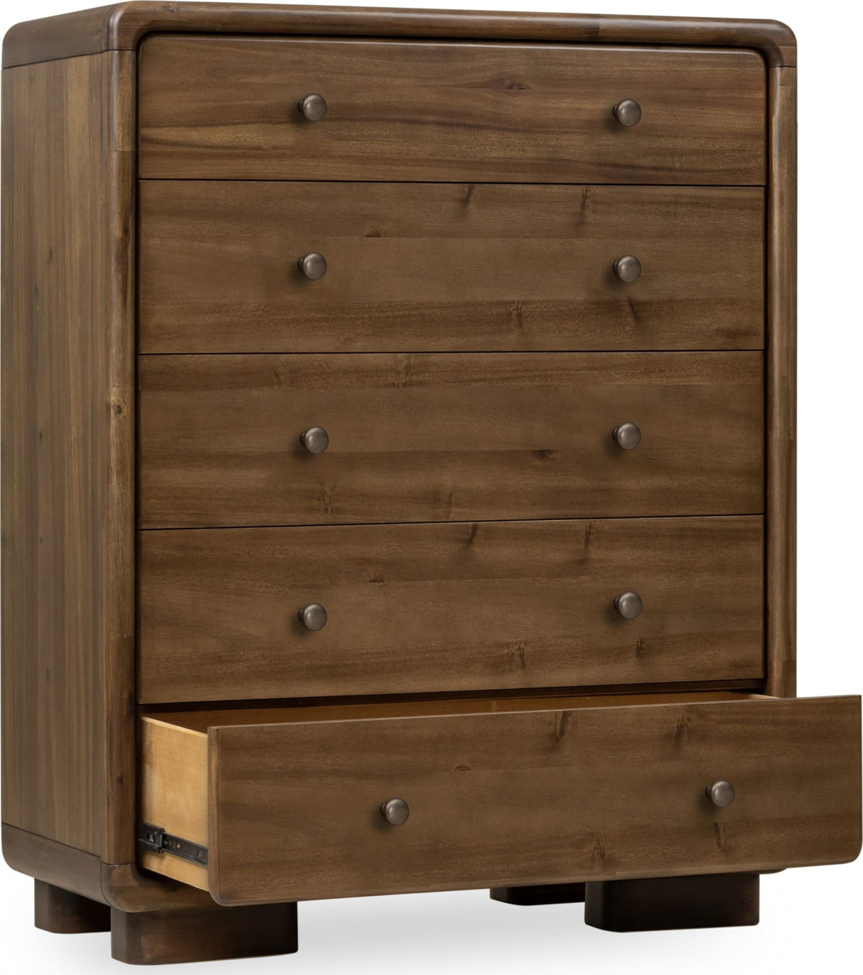Boka Impala Five Drawer Acacia Wood Chest by Modus Furniture at Eve Furniture