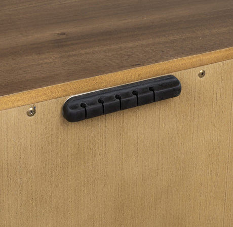 Boka Impala Three Drawer Acacia Wood Nightstand by Modus Furniture at Eve Furniture