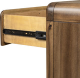 Boka Impala Three Drawer Acacia Wood Nightstand by Modus Furniture at Eve Furniture