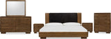 Boka Impala Three Drawer Acacia Wood Nightstand by Modus Furniture at Eve Furniture