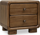 Boka Impala Two Drawer Acacia Wood Nightstand by Modus Furniture at Eve Furniture