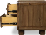 Boka Impala Two Drawer Acacia Wood Nightstand by Modus Furniture at Eve Furniture