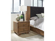 Boka Impala Two Drawer Acacia Wood Nightstand by Modus Furniture at Eve Furniture
