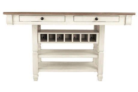 Bolanburg Antique White Counter Height Dining Table by Ashley at Eve Furniture