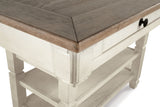 Bolanburg Antique White Counter Height Dining Table with 4 Barstools by Ashley at Eve Furniture