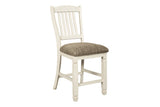 Bolanburg Antique White Counter Height Dining Table with 6 Barstools by Ashley at Eve Furniture