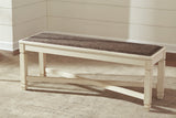 Bolanburg Antique White Dining Table with 4 Chairs and Bench by Ashley at Eve Furniture