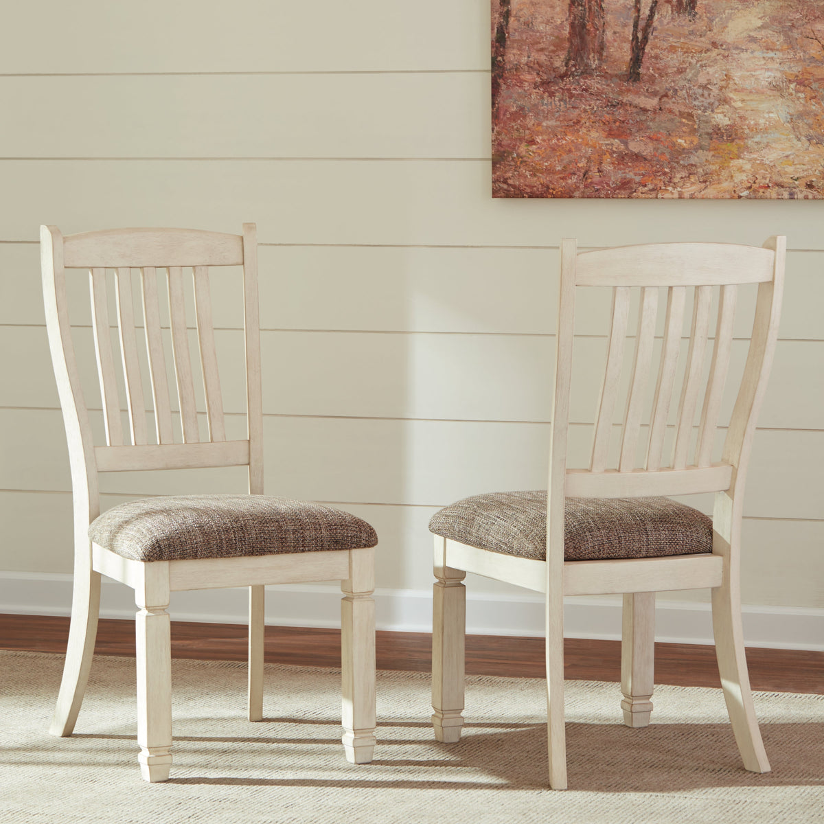 Bolanburg Antique White Dining Table with 4 Chairs and Bench by Ashley at Eve Furniture