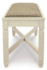 Bolanburg Antique White Dining Table with 4 Chairs and Bench by Ashley at Eve Furniture