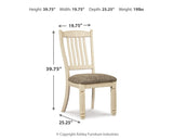 Bolanburg Antique White Dining Table with 4 Chairs and Bench by Ashley at Eve Furniture