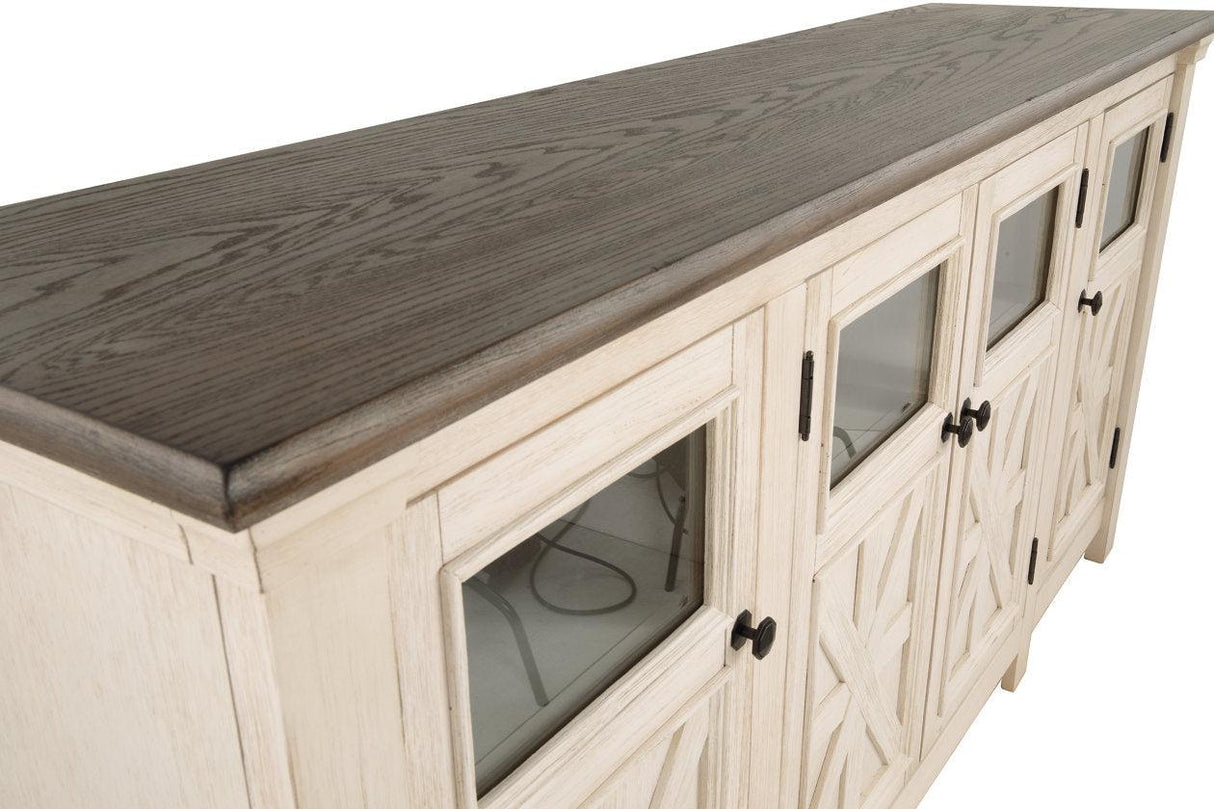 Bolanburg Two-tone 74" TV Stand by Ashley at Eve Furniture