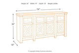 Bolanburg Two-tone 74" TV Stand by Ashley at Eve Furniture