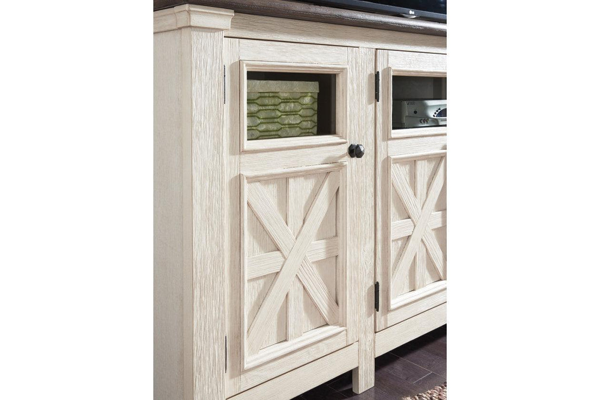 Bolanburg Two-tone 74" TV Stand by Ashley at Eve Furniture