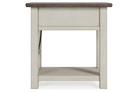Bolanburg Two-tone Chairside End Table by Ashley at Eve Furniture