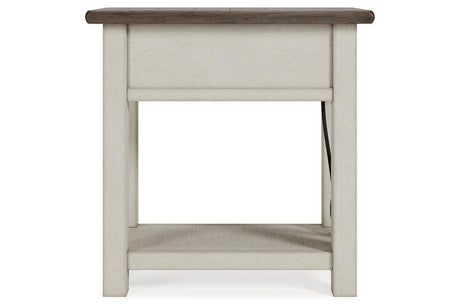 Bolanburg Two-tone Chairside End Table by Ashley at Eve Furniture