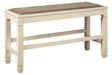 Bolanburg Two-tone Counter Height Bench by Ashley at Eve Furniture