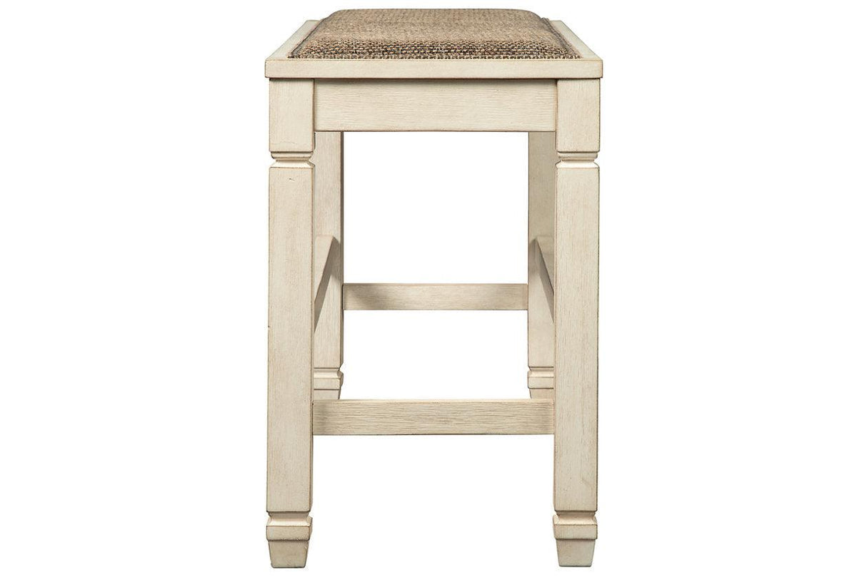 Bolanburg Two-tone Counter Height Bench by Ashley at Eve Furniture