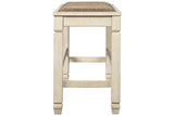 Bolanburg Two-tone Counter Height Bench by Ashley at Eve Furniture