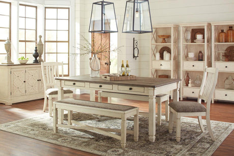 Bolanburg Two-tone Dining Bench by Ashley at Eve Furniture