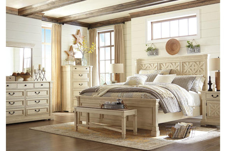 Bolanburg Two-tone Dining Bench by Ashley at Eve Furniture