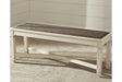 Bolanburg Two-tone Dining Bench by Ashley at Eve Furniture