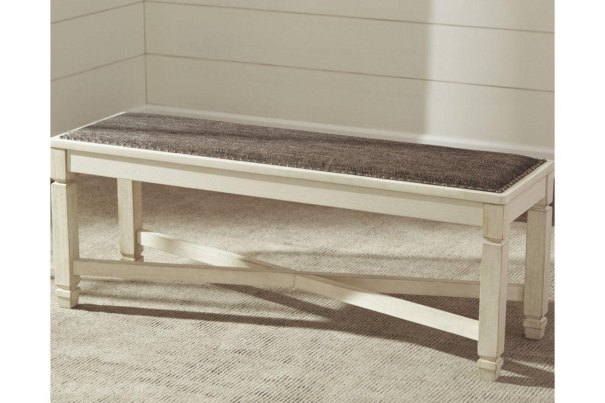 Bolanburg Two-tone Dining Bench by Ashley at Eve Furniture