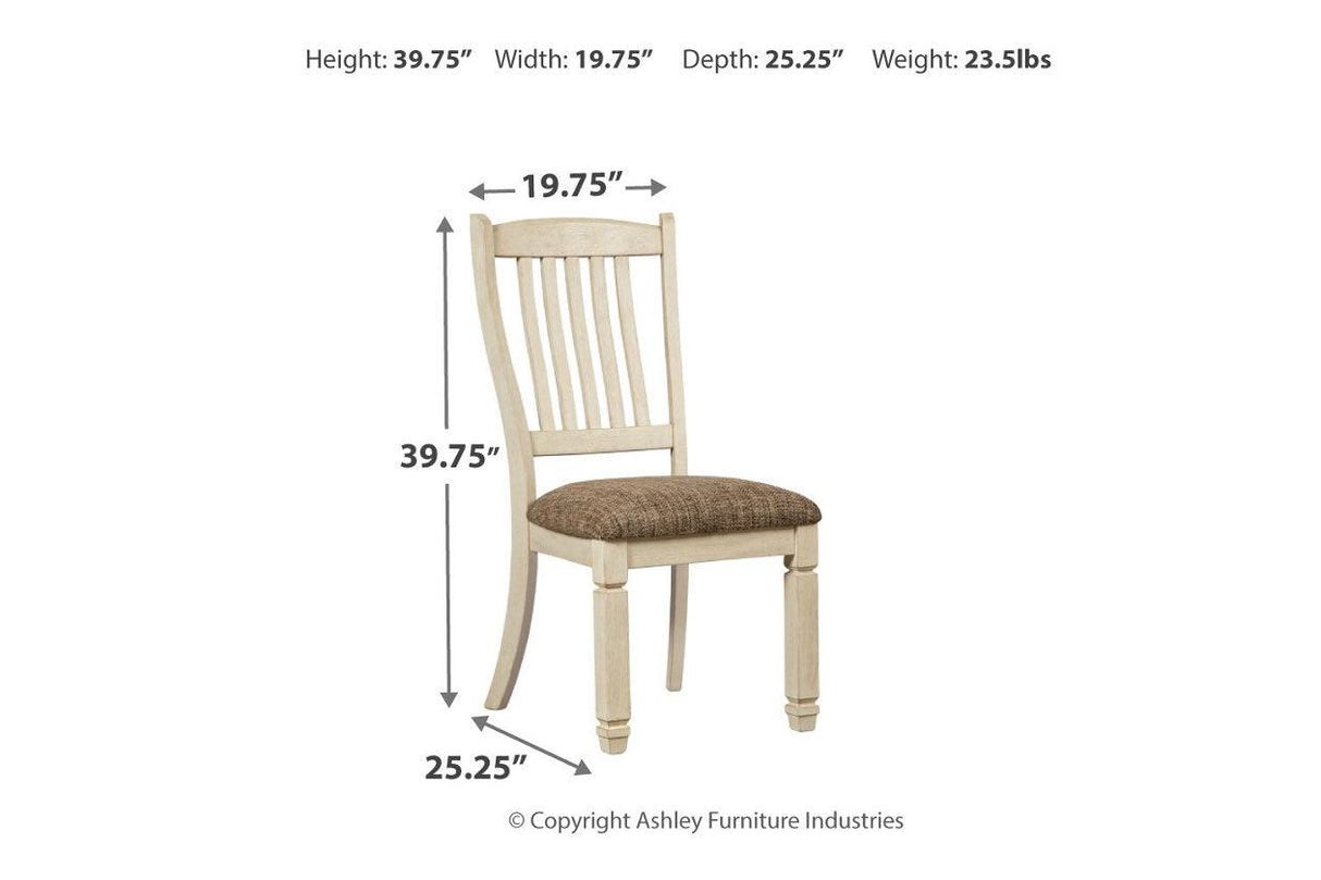 Bolanburg Two-tone Dining Chair, Set of 2 by Ashley at Eve Furniture