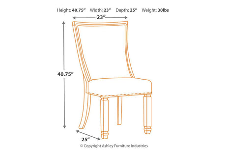 Bolanburg Two-tone Dining Chair, Set of 2 by Ashley at Eve Furniture