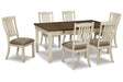 Bolanburg Two-tone Dining Table with 6 Chairs by Ashley at Eve Furniture