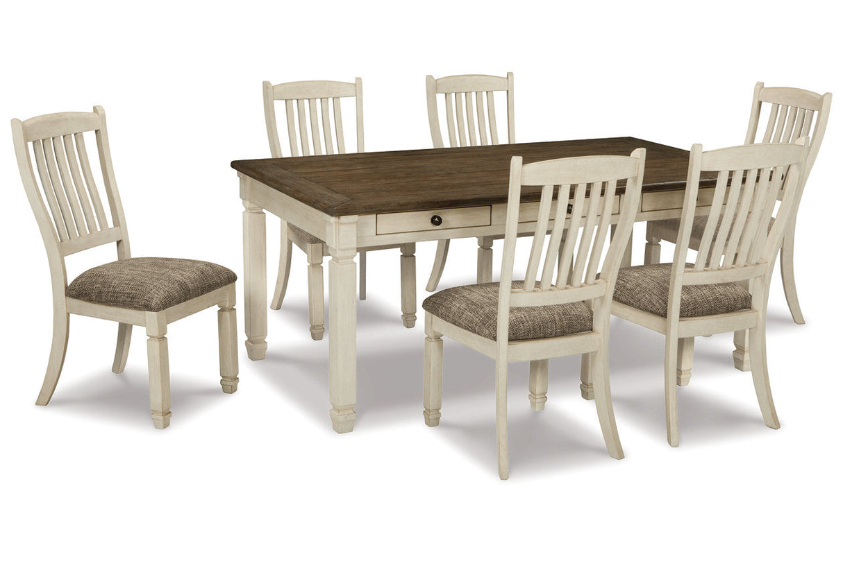 Bolanburg Two-tone Dining Table with 6 Chairs by Ashley at Eve Furniture