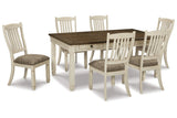 Bolanburg Two-tone Dining Table with 6 Chairs by Ashley at Eve Furniture