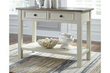 Bolanburg Two-tone Sofa/Console Table by Ashley at Eve Furniture