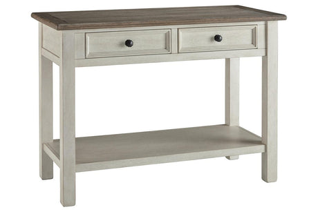Bolanburg Two-tone Sofa/Console Table by Ashley at Eve Furniture