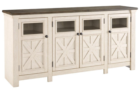 Bolanburg Two-tone 74" TV Stand by Ashley at Eve Furniture