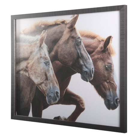 Bold Equine - Run by Mercana Studio a Hand Embellished Textured Framed Photo Art Print Matted under by Mercana at Eve Furniture