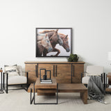 Bold Equine - Run by Mercana Studio a Hand Embellished Textured Framed Photo Art Print Matted under by Mercana at Eve Furniture