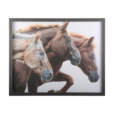 Bold Equine - Run by Mercana Studio a Hand Embellished Textured Framed Photo Art Print Matted under by Mercana at Eve Furniture