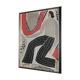 Bold People - Ellis by Mercana Studio Hand Embellished Textured Framed Art Print Matted under Glass by Mercana at Eve Furniture