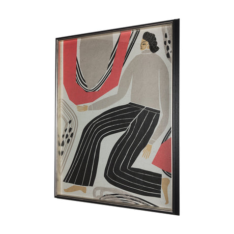 Bold People - Ellis by Mercana Studio Hand Embellished Textured Framed Art Print Matted under Glass by Mercana at Eve Furniture