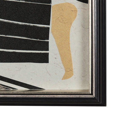 Bold People - Ellis by Mercana Studio Hand Embellished Textured Framed Art Print Matted under Glass by Mercana at Eve Furniture