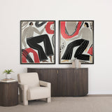 Bold People - Ellis by Mercana Studio Hand Embellished Textured Framed Art Print Matted under Glass by Mercana at Eve Furniture