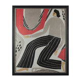 Bold People - Ellis by Mercana Studio Hand Embellished Textured Framed Art Print Matted under Glass by Mercana at Eve Furniture